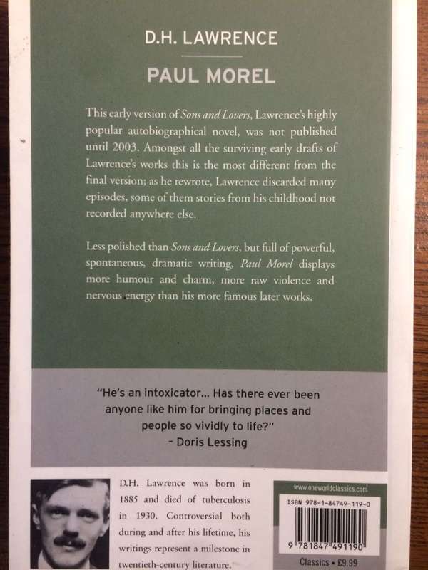 Paul Morel - DH Lawrence