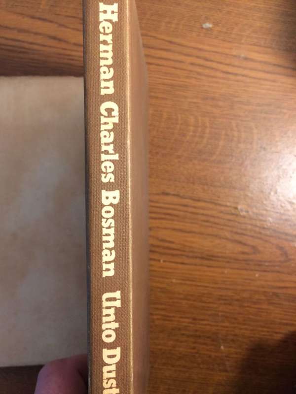 Unto Dust - Herman Charles Bosman (1974 Hardcover)