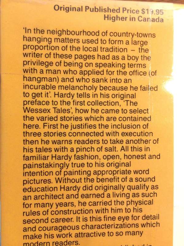 The Short Stories of Thomas Hardy (1986 1st Edition Hardcover)