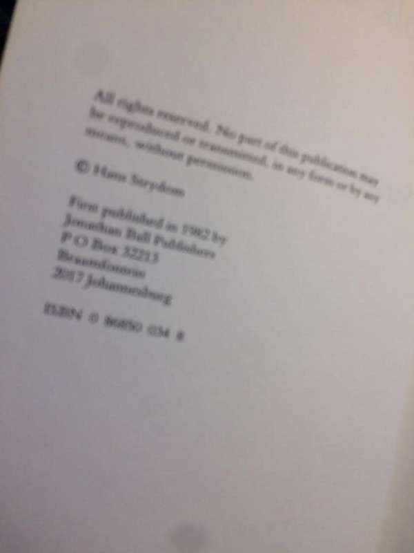 For Volk and Fuhrer: Robey Leibbrandt & Operation Weissdorn - Hans Strydom (1982 1st Edition)
