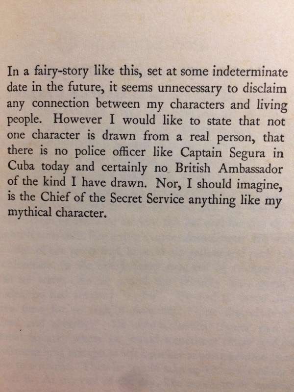 Our Man in Havana - Graham Greene (1960 Hardcover)