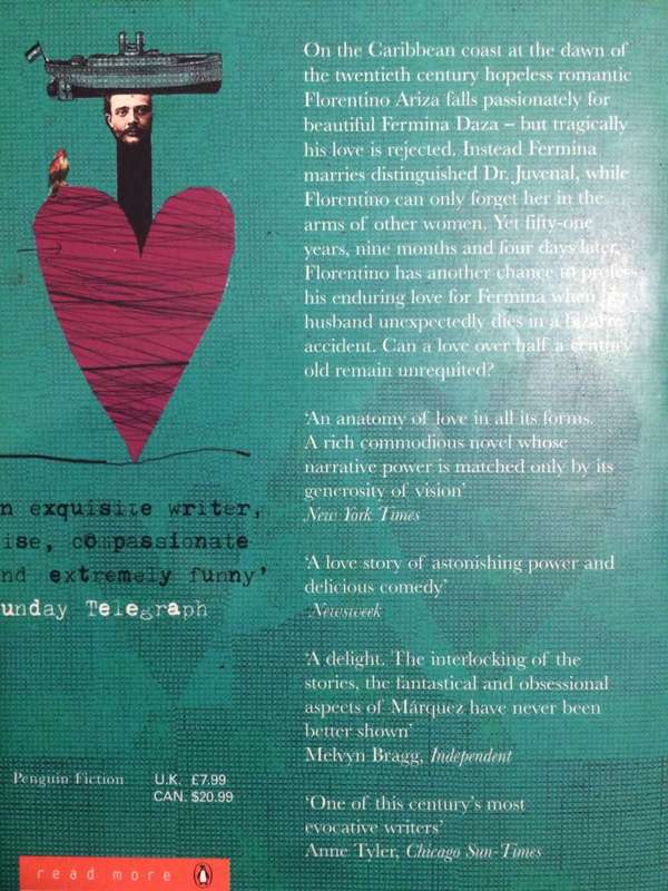 Love In The Time Of Cholera - Gabriel Garcia Marquez