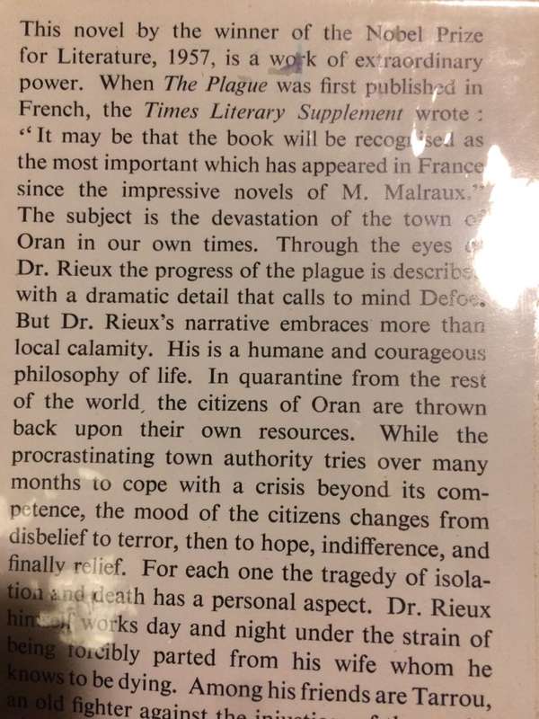 The Plague - Albert Camus (1964 Hardcover Published by Hamish Hamilton)