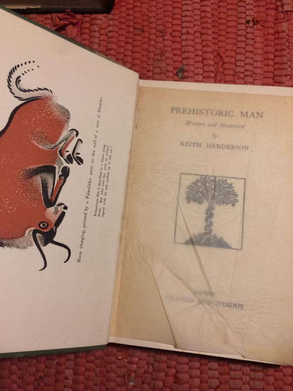 Prehistoric Man - Keith Henderson (1927 1st Edition HARDCOVER)