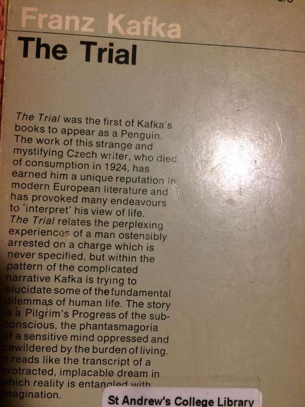 The Trial - Franz Kafka