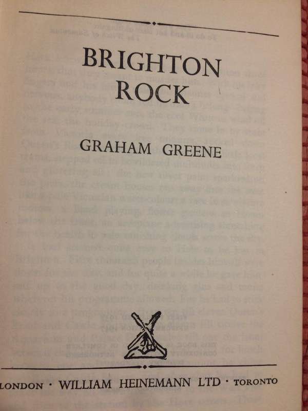 Brighton Rock - Graham Greene (1947 Hardcover)