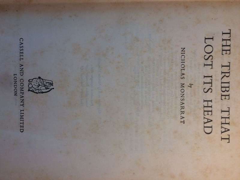The Tribe That Lost Its Head - Nicholas Monsarrat (1956 Hardcover)