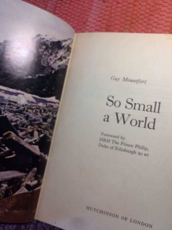 So Small A World - Guy Mountfort (1974 1st Edition HARDCOVER)