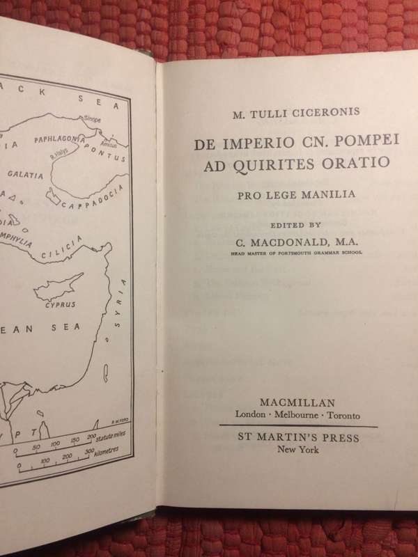 Cicero - De Imperio (1971 MacMillan)