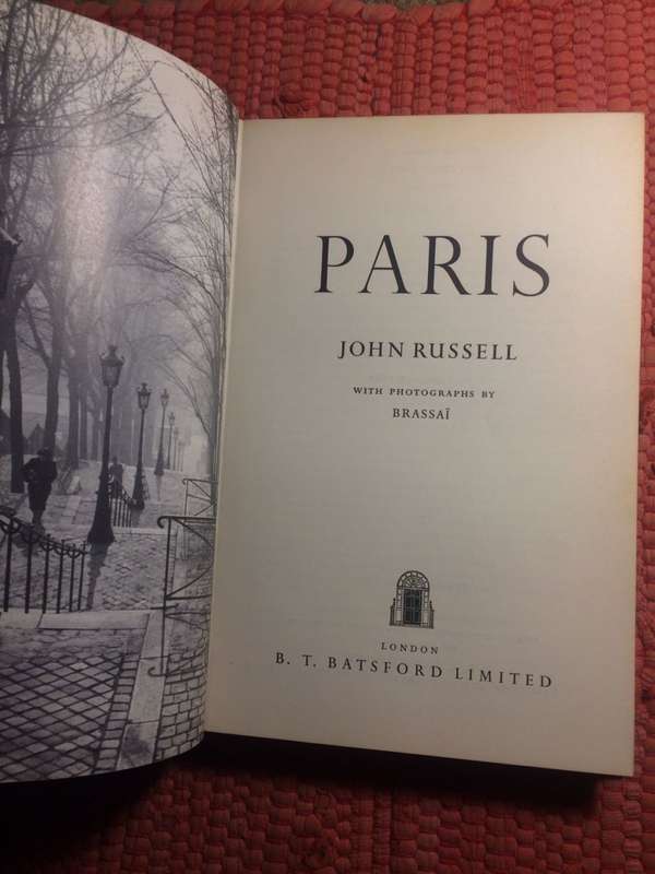 Paris - John Russell (1960 1st Edition HARDCOVER)