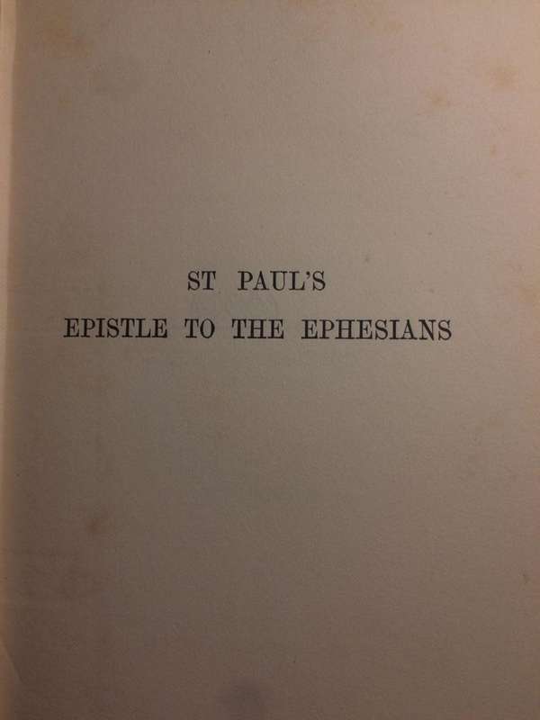 St Paul's Epistle to the Ephesians - J Armitage Robinson (1904 HARDCOVER)