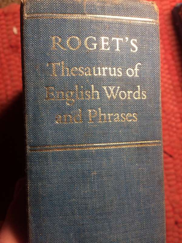Roget's Thesaurus of English Words and Phrases (1962 HARDCOVER)