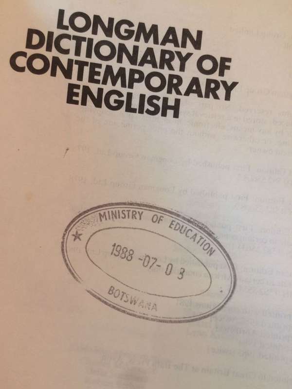 Longman Dictionary of Contemporary English (1985 AFRICAN Edition)