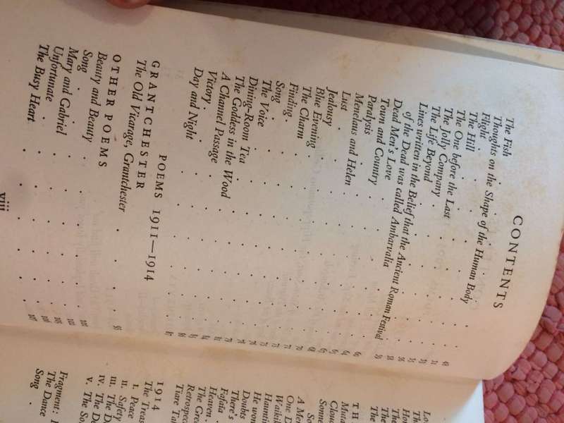 Rupert Brooke: The Collected Poems with a Memoir (1947 Hardcover RARE)