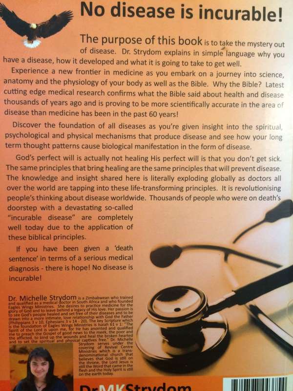 Healing Begins with Sanctification of the Heart: No Disease is Incurable - Dr M K Strydom