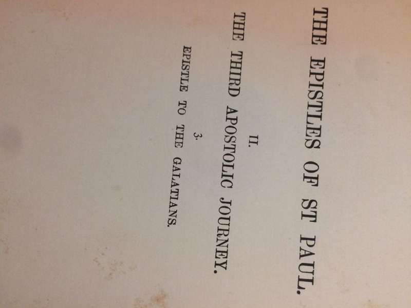Saint Paul's Epistle to the Galatians - JB Lightfoot (1902 HARDCOVER)