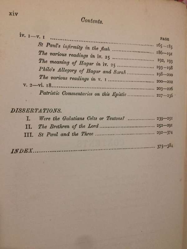 Saint Paul's Epistle to the Galatians - JB Lightfoot (1902 HARDCOVER)