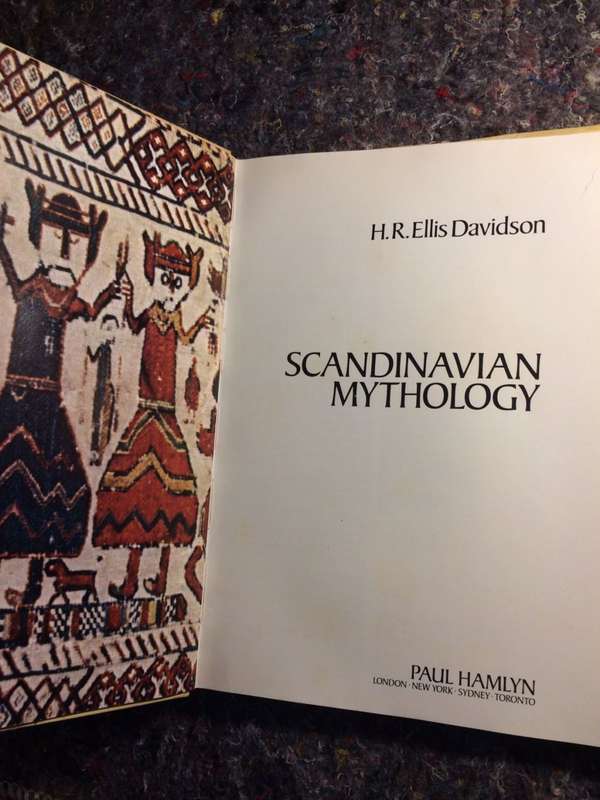 Scandinavian Mythology - HR Ellis Davidson (1969 1st Edition Hardcover)