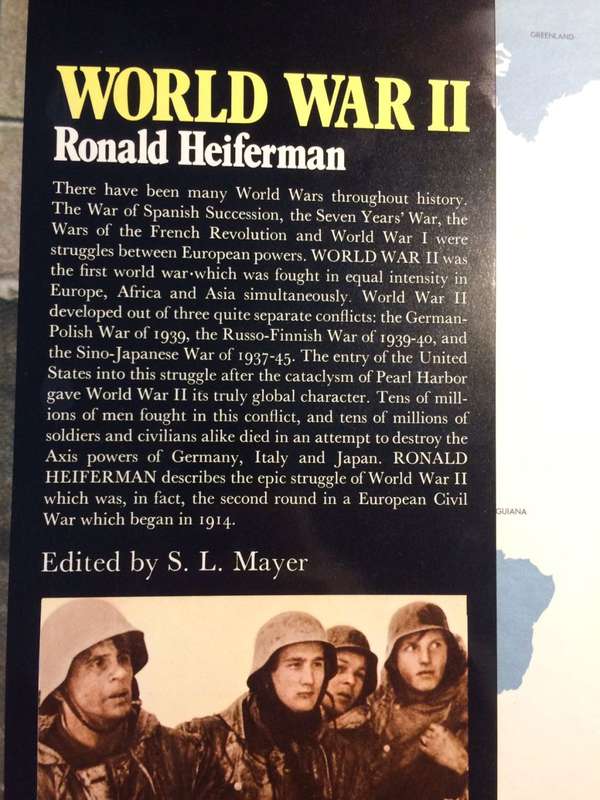 World War II - Ronald Heiferman (1973 1st Edition Hardcover with DJ)