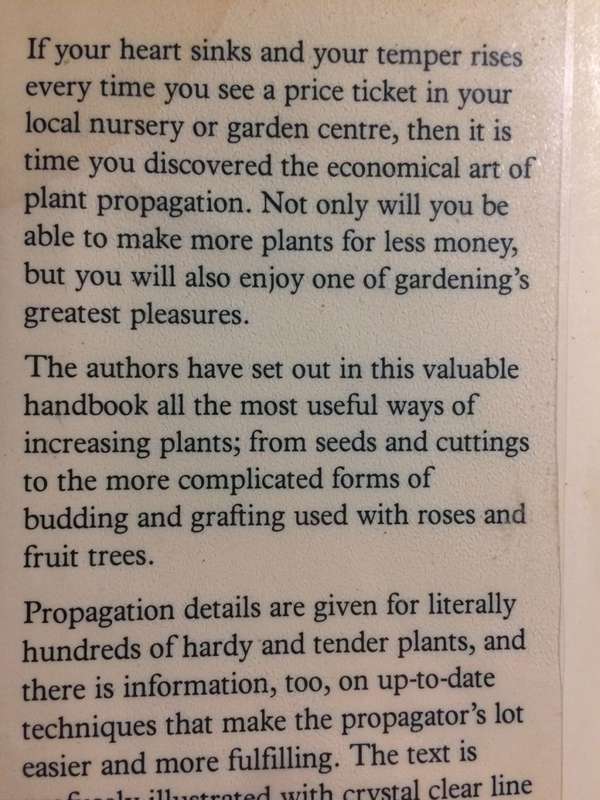 The Complete Book of Plant Propagation - Robert CM Wright & Alan Titchmarsh (1981 1st Edition HB)