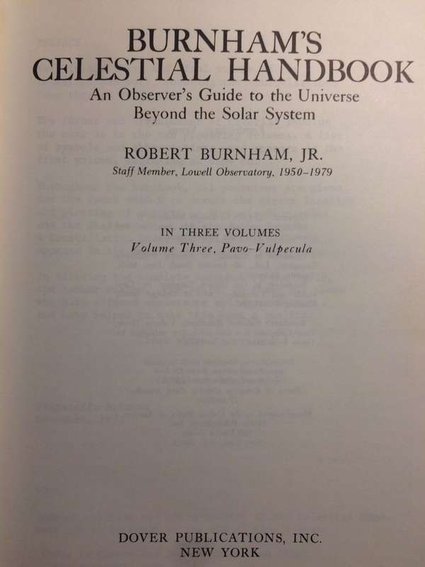 Burnham`s Celestial Handbook: Volume Three, Pavo Through Vulpecula - Robert Burnham Jr