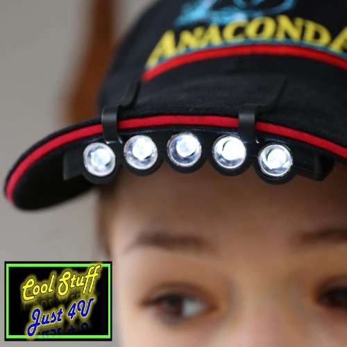 5 LED CAP DOUBLE MODE LIGHT  - COMPACT; BRIGHT & EFFECTIVE!!!