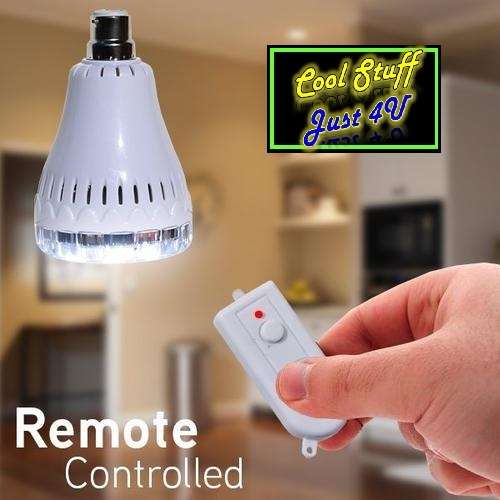 THE 7 LED LIGHT BULB WITH AC & DC POWER; REMOTE CONTROL OPERATED EMERGENCY BULB!!!