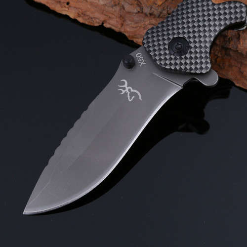 X50 TITANIUM COATED/ LOCK BLADE WITH CABLE / ROPE CUTTER!!!
