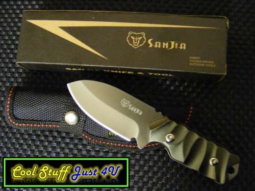 SANJIA K-612 FIXED BLADE KNIFE WITH SHEATH - EXCELLENT QUALITY!!!