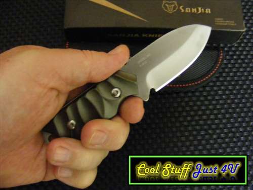 SANJIA K-612 FIXED BLADE KNIFE WITH SHEATH - EXCELLENT QUALITY!!!