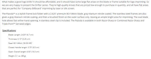 THE PAZODA 6490 WITH PORTION SERRATED BLADE - ONE EXCELLLENT POCKET KNIFE!