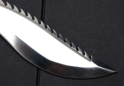 THE DESTROYER KHUKURI WITH WOODEN INLAY HANDLE & LEATHER SHEATH!