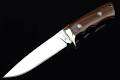 COLUMBIA SA28 HUNTING FIXED BLADE KNIFE WITH WOODEN HANDLE & SHEATH!!!