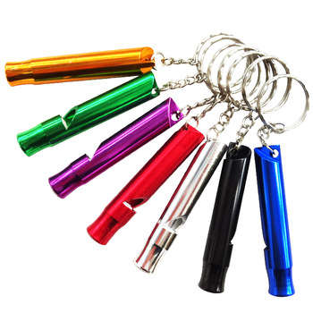 SET OF 3 ALUMINIUM WHISTLE KEYCHAIN; EMERGENCY / SURVIVAL / LIFE SAVING!!!