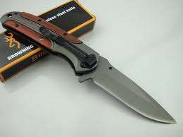 BROWNING DA43 WITH ROSE WOOD INLAY & HIGH QUALITY BLADE - AWESOME KNIFE!!!KNIFE!!!