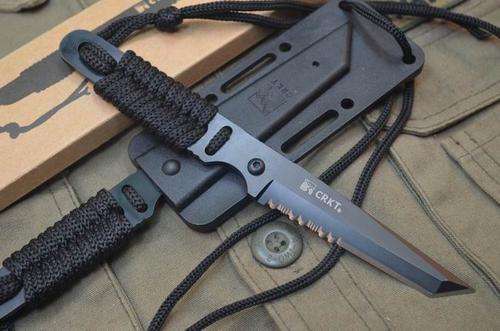 CRKT  NECK / BOOT KNIFE WITH PARACORD WRAPPED HANDLE***HOT ITEM***