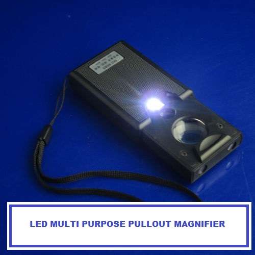 3 X LED MULTI PURPOSE PULLOUT MAGNIFIER (30x 60x & 45x) ***HOT ITEM***