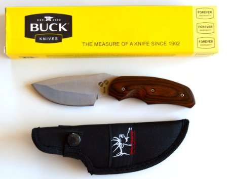 BUCK 480 HUNTING KNIFE WITH SHEATH - ROCKY  MOUNTAIN ELK FOUNDATION - BEAUTIFULL!!!