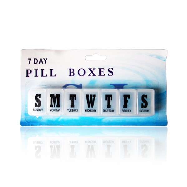 Set of 2 x 7 Day Pill Boxes Compartment; Organiser & Dispenser Planner!!!