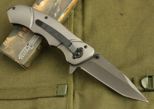 EXTREME RATIO - 58 HRC STAINLESS COBALT FOLDING MILITARY KNIFE!!!