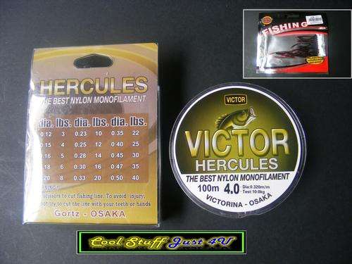 A SET OF 100M FISHING LINE & RUBBER WORM PACK!!!