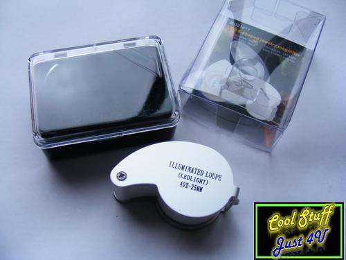 40 X -25MM JEWELLERS LOEPE WITH POWERFUL DOUBLE LED LIGHT!!!