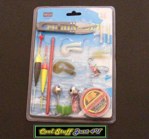 14 PIECES FISHING SET - JUST WHAT'S NEEDED FOR THE BEGINNER!!!