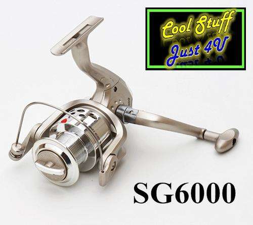 LARGE SG-6000 (F) SPINNING REEL WITH 6 BALL BEARINGS *** AWESOME QUALITY***