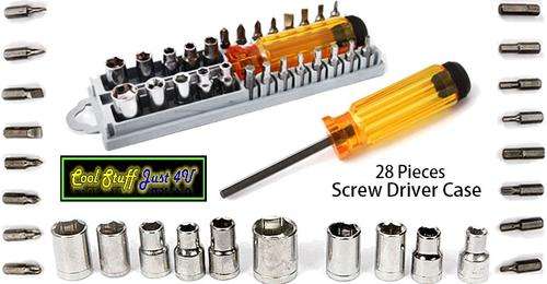 28 PIECE SCREWDRIVER SET WITH CASE!!!