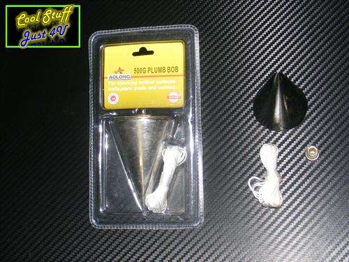 STEEL PLUMB BOB WITH NYLON ROPE!!!