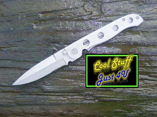 Combat Folding Dagger with Belt Clip & Serrated Edge Blade!!!