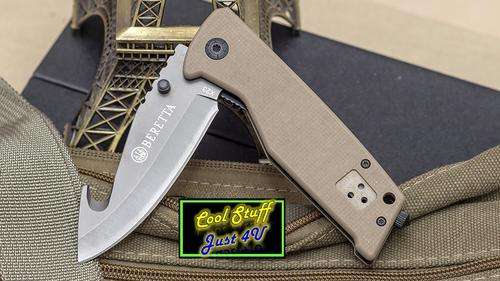 BERETTA X23 HUNTING; SKINNING FOLDING KNIFE; KAKI SAFARI COLOUR *** AWESOME KNIFE***