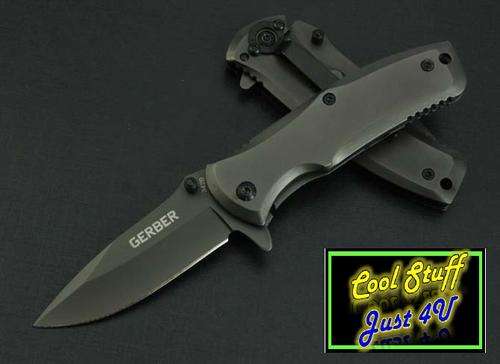FINE EDGE POCKET KNIFE "342B" TITANIUM COATED BLADE!!!
