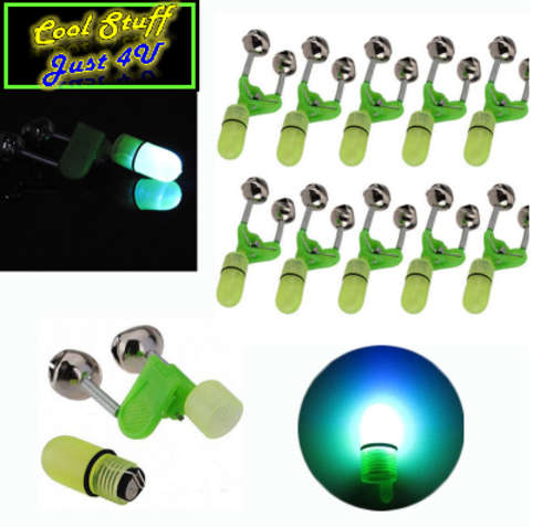 A SET OF 5 FISHING ALARM / POLISIE MAN WITH DAY BELLS & NIGHT LIGHT!!!